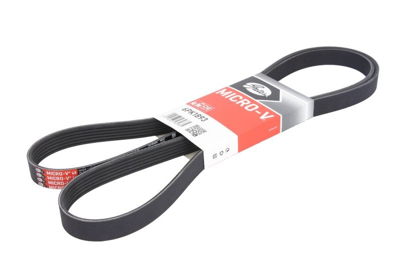 6 Rib Multi V Drive Belt fits CHEVROLET TACUMA U100 2.0 2005 on L88 Gates New - Image 42