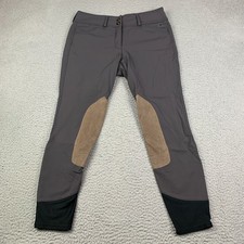 RJ Classics Breeches Womens Size 28 Anna Mid Rise Front Zip Gray
