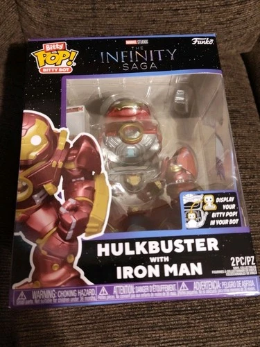 Funko Bitty Pop Bot Marvel Infinity Saga Hulkbuster with Iron Man