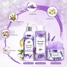 Foot Soak Set Feet Callus Remover Pedicure Set - Lavender Foot Soak Salts,Foo...