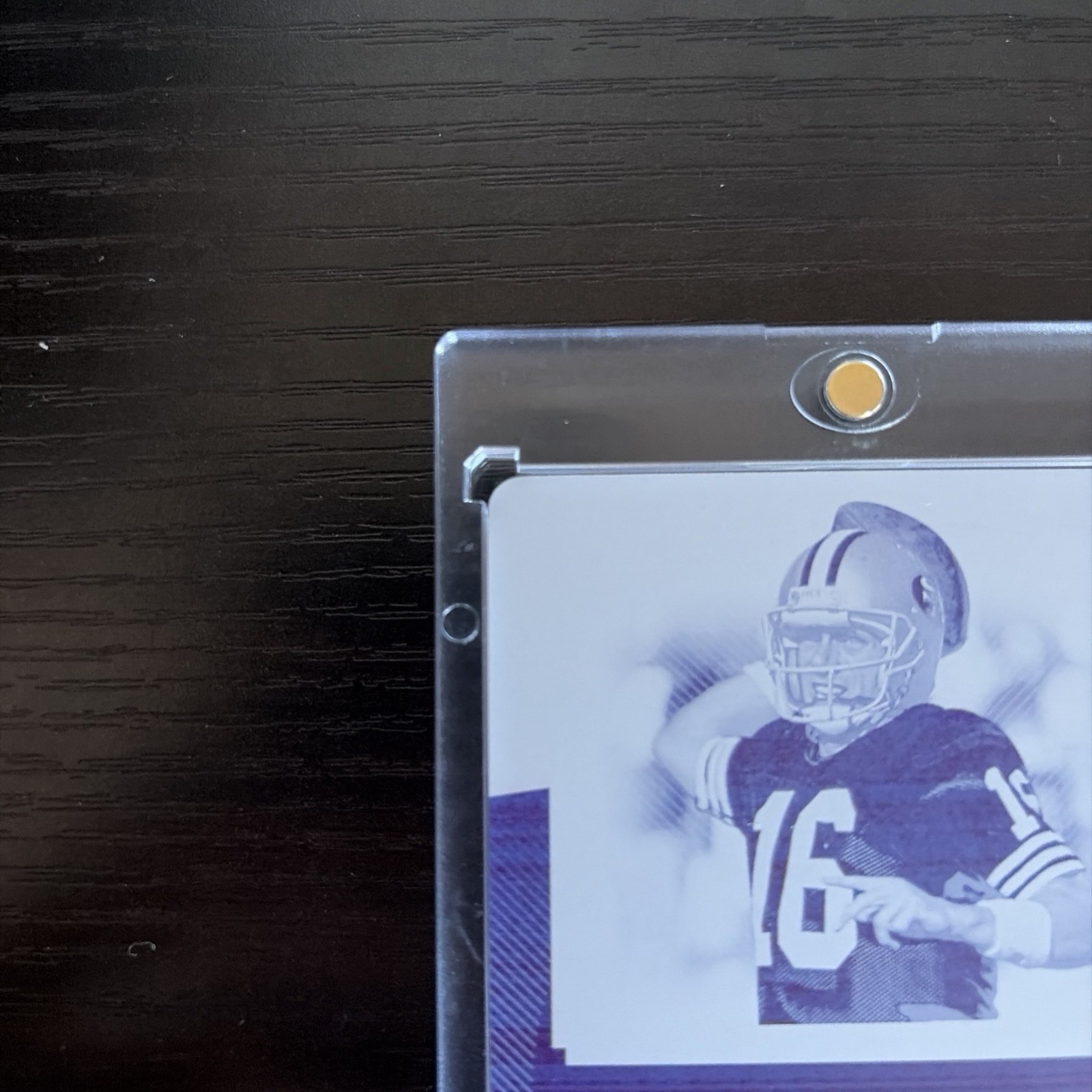 2019 Panini National Treasures Joe Montana Auto Printing Plate Blue 1/1 view 7
