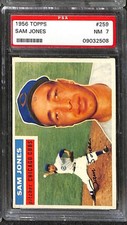 1956 Topps #259 SAM JONES PSA 7 NM 09032508 