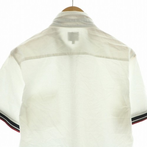 BEAMS HEART Button Down Shirt Short Sleeve L White 42-01-0067-152 NQ Used 82820d - Picture 4 of 6