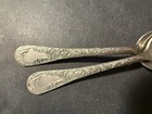 Antique Sterling Silver Plate Co. Ornate Scroll Demitasse Spoons - Pair — photo 2