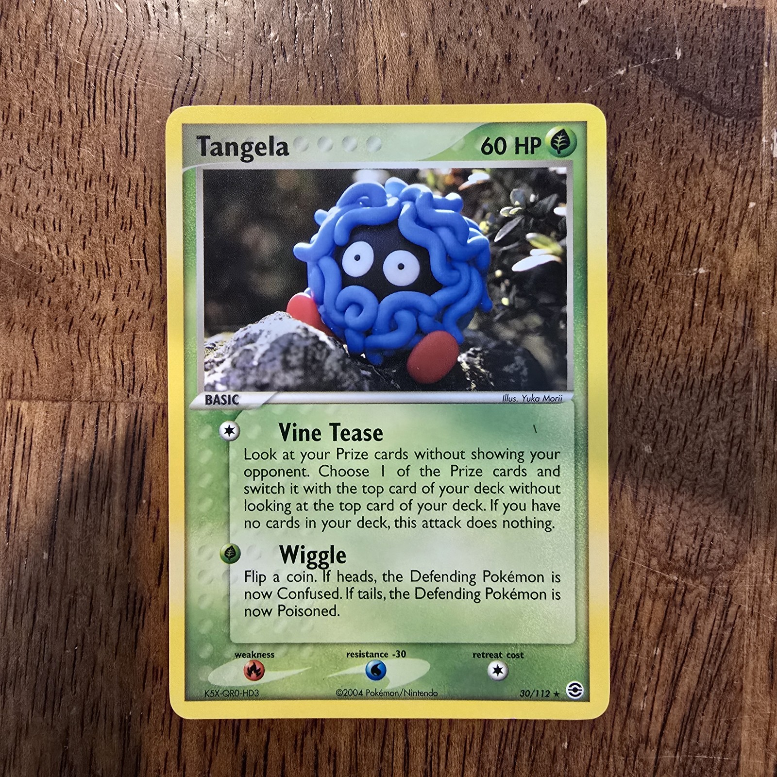 Pokemon Tangela 30/112 FireRed & LeafGreen Rare NM (Yuka Morri)