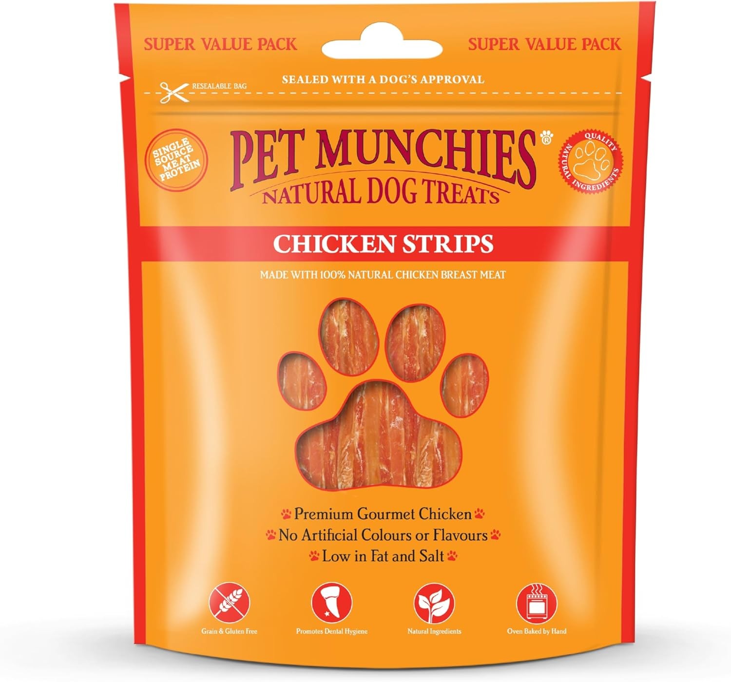 Pet Munchies Chicken Strips Dog Treats, Value Pack Dog Chews with Natural Real
