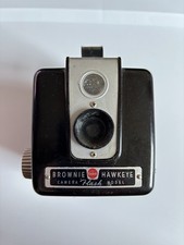 1950s Kodak Brownie Hawkeye Vintage Camera Black/Silver - Untested