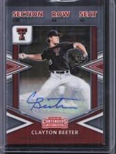2020 Panini Elite Extra Edition #CT-CB Clayton Beeter College Tickets Signatures