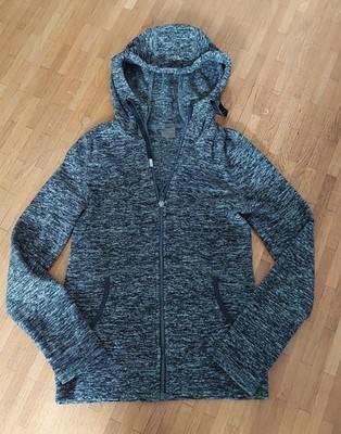 Fleece-Jacke mit Kapuze von Roxy, Gr. XS, grau meliert