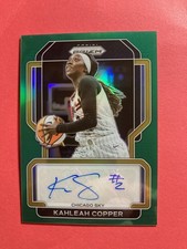2022 Panini Prizm WNBA Kahleah Copper Signatures #SG-KCP GREEN AUTO