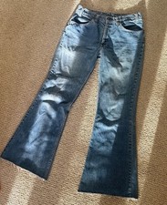 Levi's 684 USA 1970s Vintage Bell Bottom Blue Denim Jeans 32x32 actual 30x30 