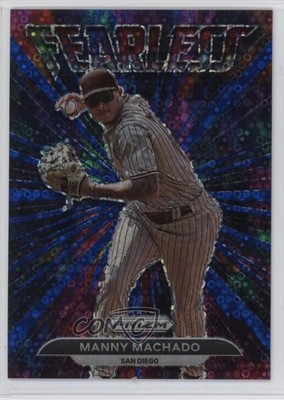 2022 Panini Prizm Fearless Blue Donut Circle 198/199 Manny Machado #FL-18 1ri9