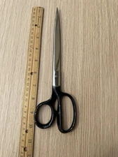 10”Long Dressmaker's Scissors   Clauss USA No. 3760 Black handle