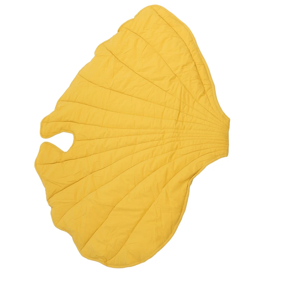 (Yellow)Baby Play Mat For Toddlers Kids Cotton Leaf Shaped Crawling Cushion - Image 2 of 2