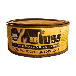 Vintage Bob Ross Liquid Clear w/ Liquid Inside (7 fl oz)