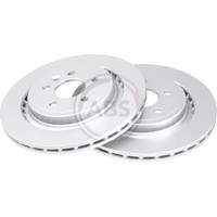 A.B.S. 2X Bremsscheibe Hinten Ø302 Mm BelüFtet FüR Volvo V60 155 157 2.0 T4 T5
