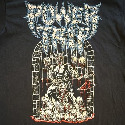 Power Trip Gildan Heavy Cotton Men's Graphic Print T-Shirt Black M Crew Neck