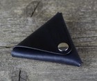 Leather coin wallet triangle coin purse black wallet small purse brand New