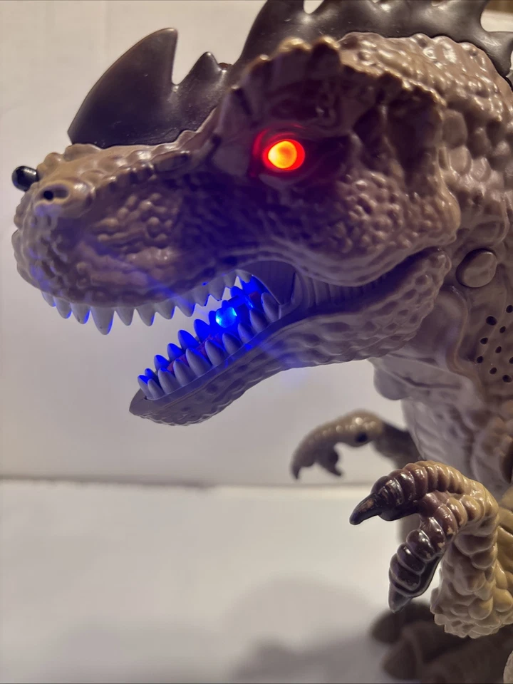T-Rex Caminante Dinosaurio Tiranosous Figura Móvil Luces y Sonidos Foto 3 de 4