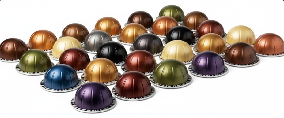 Capsules Nespresso Vertuo assorties avec 6 saveurs de cafe au choix pour chaque matin