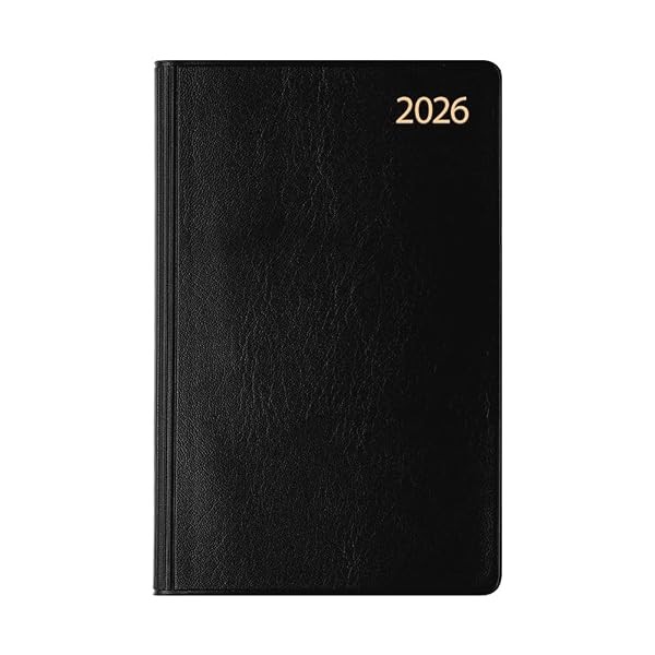 Midori Pocket Schedule Planner, 2026 Weekly, Black, 22431006 (Starts Decembe FS