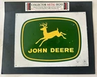 Vintage JOHN DEERE TIN SIGN QUALITY FARM EQUIPMENT TRACTOR SUPPLY  16x12