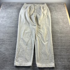 Polo Ralph Lauren Pants Mens 34x32 Beige Tan Khaki Twill Pleated Vintage Andrew