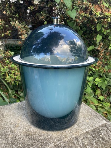 Atomic Mod MCM Lucite Ice Bucket Space Age Dome Vintage Mid Century Barware
