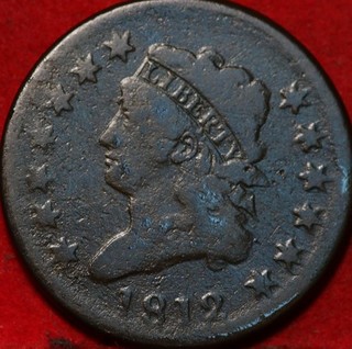 1812 Philadelphia Mint Copper Classic Head Large Cent