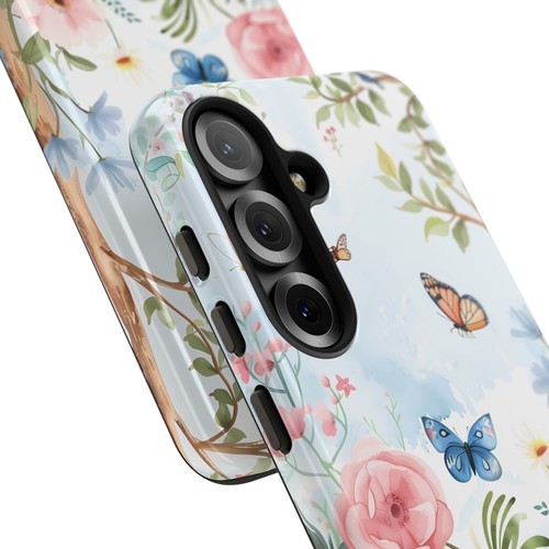Spring Butterfly & Floral Phone Case, Garden-Inspired Design Cover | X45 - 第 170/272 張圖片