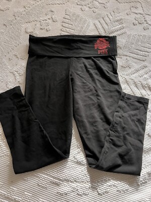 Victoria Secret Ohio State Fold Over Waist Leggings Size Large | eBay