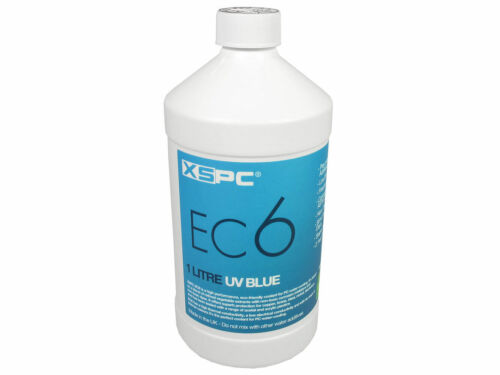 XSPC EC6 liquide de refroidissement PC prémélange haute performance, translucide, 1000 ml, bleu UV - Photo 1 sur 7