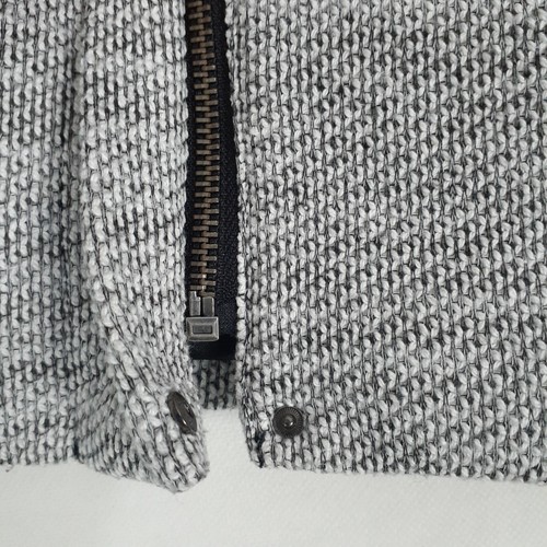 Jeanswest Jacket Womens Size 12 Grey & Black Knit Zip Front Longsleeve - Picture 4 of 12