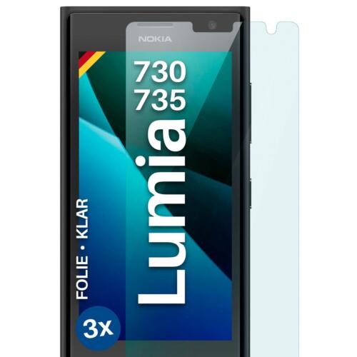 3x Lámina Protectora para Nokia Lumia 730/735 Pantalla Transparente Flexible No - Imagen 1 de 8