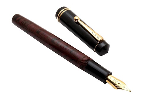 SET OF 4 Click Aristocrat Ebonite Fountain Pens fine medium borad flex nib grade - Picture 7 of 16