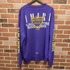 RARE Authentic Men’s Purple Amiri Beverly Hills Sweatshirt Crew Neck Size XL 🔥