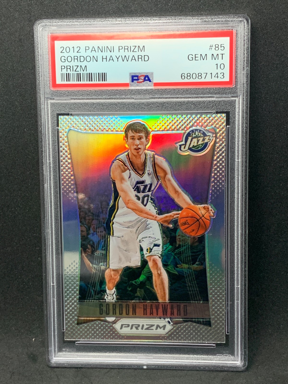 2012-13 GORDON HAYWARD Prizm Silver PSA 10! Jazz, Hornets Refractor! POP 6!