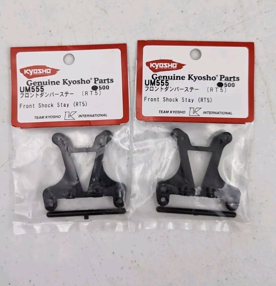Kyosho UM555 Ultima RT5 SC SCR DB Front Shock Tower RC Car Racing Part Lot (2)
