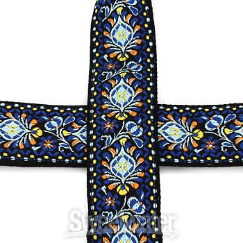 Lock-It Straps Retro Vintage Series jacquard Strap with Locking Ends - Blue - Picture 6 of 7