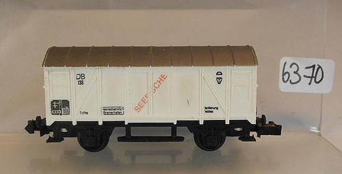 Arnold Spur N 1/160 gedeckter Güterwagen Seefische #6370 | Zustand: Gebraucht