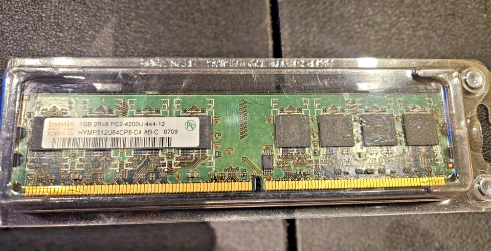Hynix 1 GB RAM 2Rx8, PC2-4200U-444-12,  HYMP512U64CP8-C4 AB-C - Image 3 of 4
