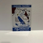 Vintage PAN AM Airlines Airways System Routes Porcelain Sign 14" x 10"