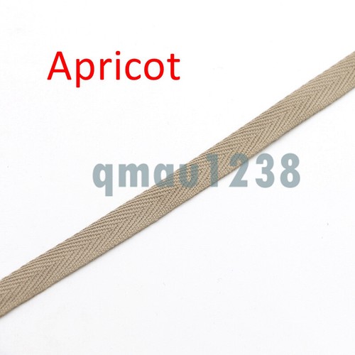 10mm*2m Cotton Twill Tape Webbing Fabric Strap Cord For Trimming/Edging/Hoodie - Picture 27 of 29
