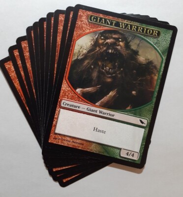 MTG (10) Giant Warrior Token (Red/Green) - Shadowmoor -Z10