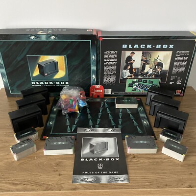 BLACK BOX Brettspiel Jumbo sehr seltene englische Version Inhalt versiegelt Vintage