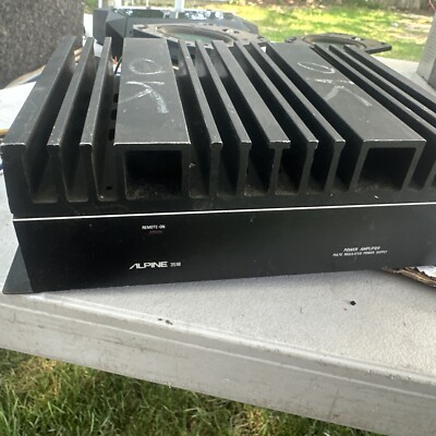 Vintage Alpine 3518 Amp Old School 2 Channel Car Amplifier Japan