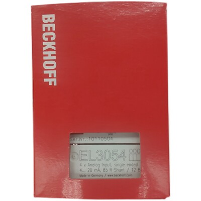  BECKHOFF EL3054 Analog Input Terminal Processes
