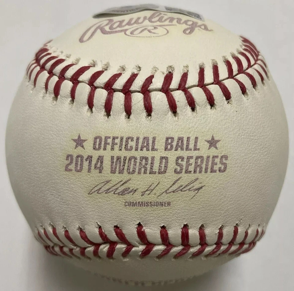 Tim Hudson Firmado Rawlings 2014 Serie Mundial Béisbol Beckett Certificado Gigantes Foto 4 de 4