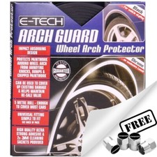 Chrome Car Wheel Arch Edge Guard Paintwork Protector 5m Adhesive Roll+CP