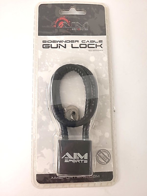 AIM Sports Sidewinder Cable Gun Lock NIB with 2 keys
